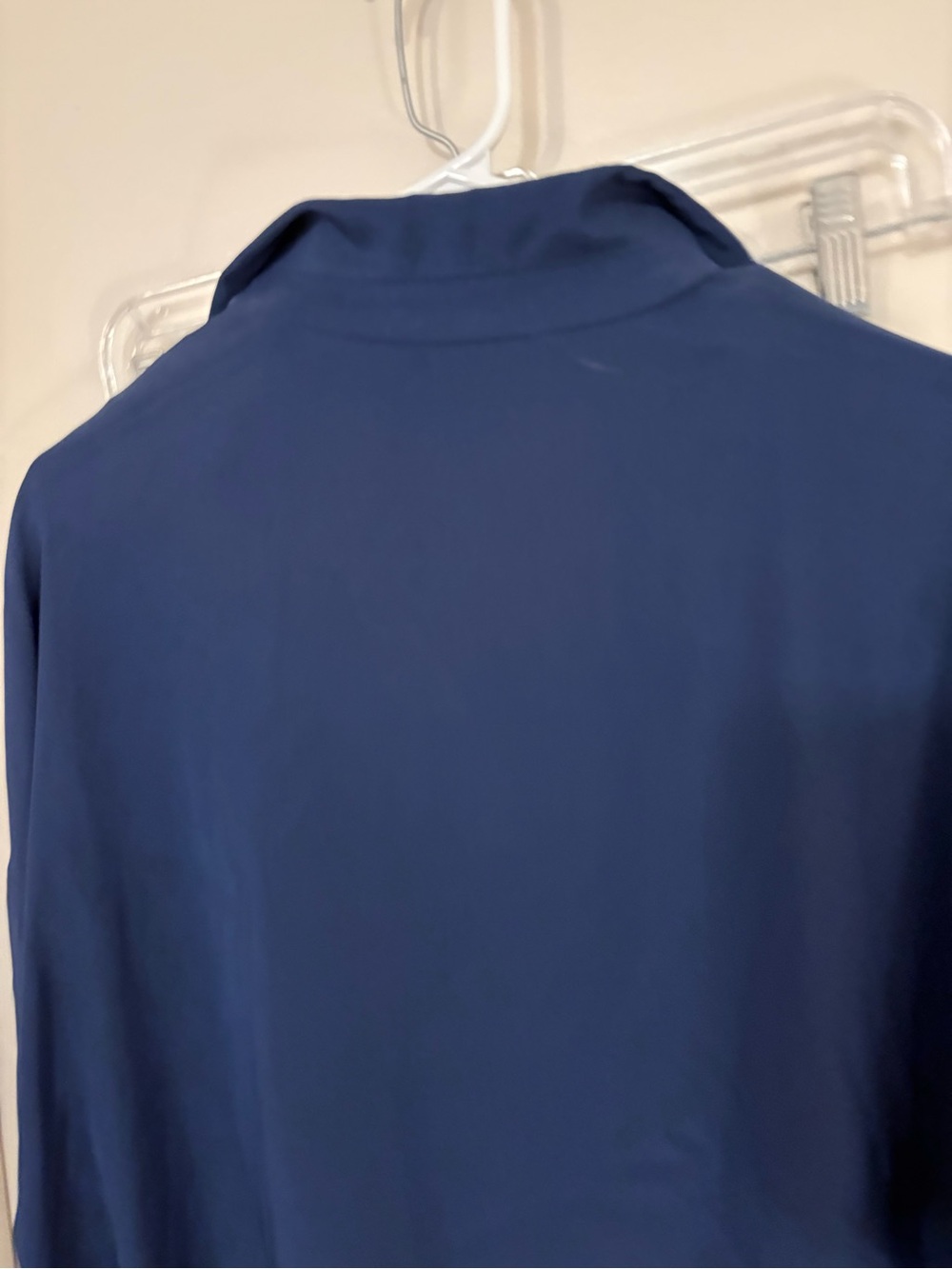Lafayette 148 New York Women’s Navy Blue Button-Down Shirt silk - Picture 9 of 10